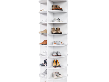 Rotating Shoe Rack Tower