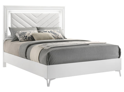 Buckley - Panel Bed With LED Trim