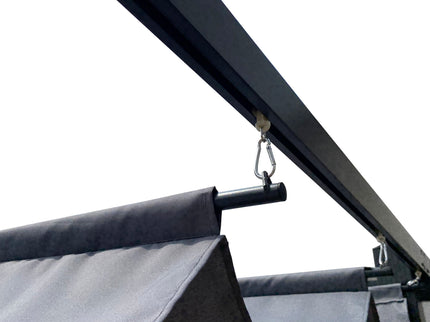 Replacement Canopy Top Cover Fabric For Outdoor Patio Retractable Pergola Sun-Shelter Canopy