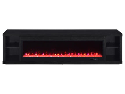 Joselyn - Fireplace TV Stand With Flame Visualizer - Black
