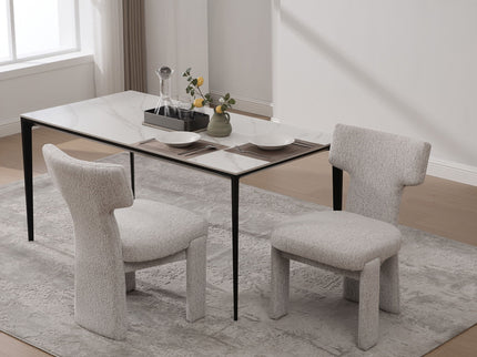 Armless Curved Back Accent Chairs