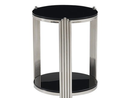 Round Table With Double Layer Storage