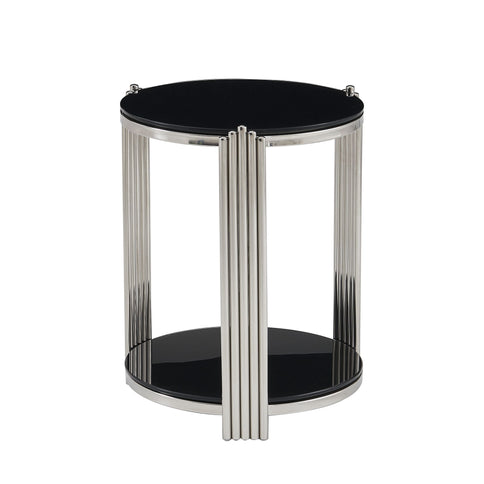 Round Table With Double Layer Storage