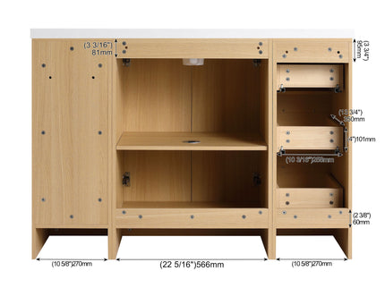 Floating Bathroom Vanity With Sink, Modular Cabinet
