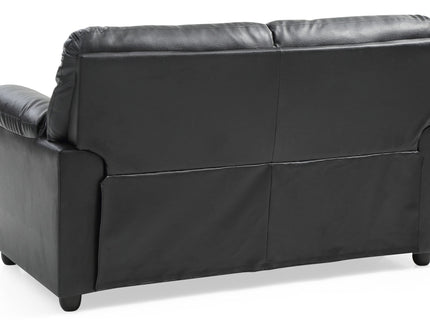 Padded Love Seat For Modern Living - Black