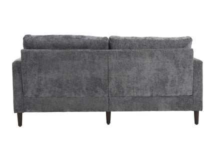 Mid Century Modern Fabric Loveseat Sofa, 2 Seat Upholstered Couch