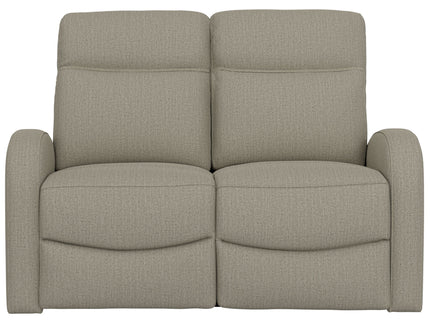 Manual Reclining Loveseat With Dual Seating Support For Living Room