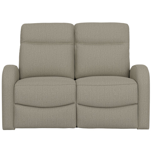 Manual Reclining Loveseat With Dual Seating Support For Living Room