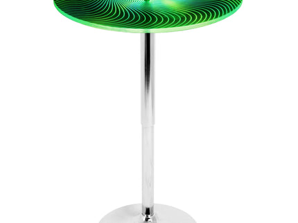 Spyra - Contemporary Light Up Adjustable Bar Table - Multi