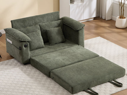 Upholstered Futon Convertible Floor Sofa Bed