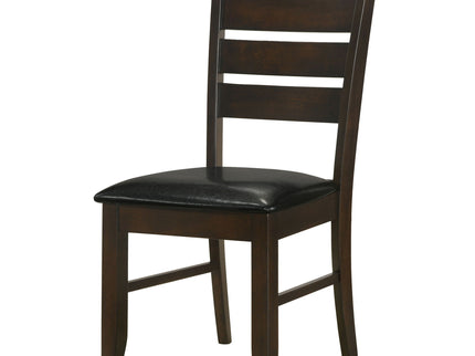 Padded Seat Side Chairs With Tapered Slats (Set of 2)