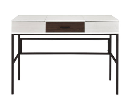 Verster - Writing Desk With USB - Black / Natural