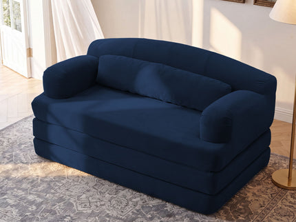 2 Seater Sofa Bed, Compact Foldable Floor Couch