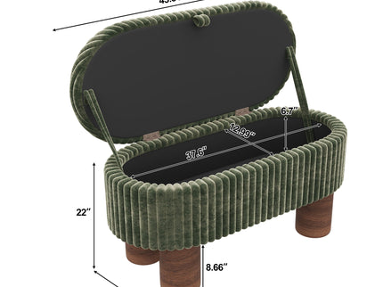 Modern Storage Ottoman Bench For Living Room