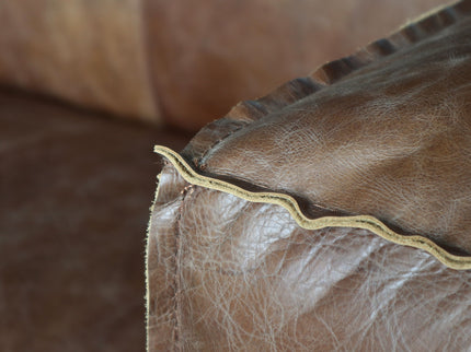 Brancaster - Grain Leather Sofa - Brown
