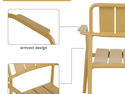 3 Piece Indoor / Outdoor Leisure Table And Chair Set