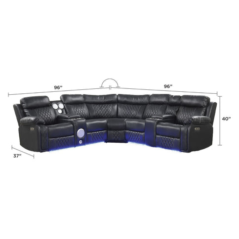 Lacrosse - Power Reclining Sectional Sofa