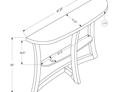 Accent Console Table For Entryway, Stylish - Taupe