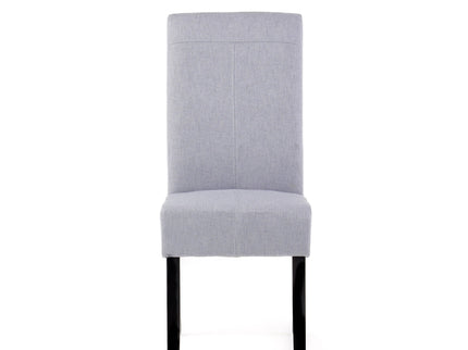 Amaranthine - Upholstered Dining Chair With High Back And Wood Legs (Set of 2) - Light Gray