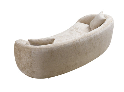 Curved 3 Seater Sofa, Long Living Room Couch