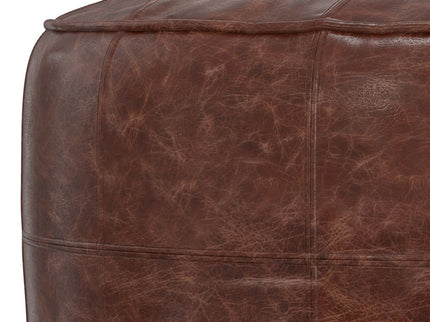 Connor - Handcrafted Round Pouf