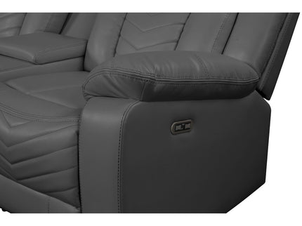 Challenger - Recliner Sectional Sofa, Built In USB, C Ports & Bluetooth