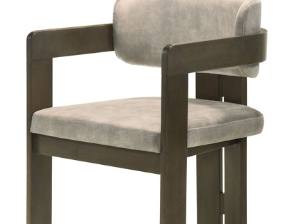 Destin - Polished Microfiber Side Chair (Set of 2) - Light Gray