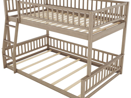 Bunk Bed With Ladder And Guardrails