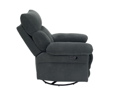 Swivel Rocker Recliner Chair With Manual Recline For Living Room