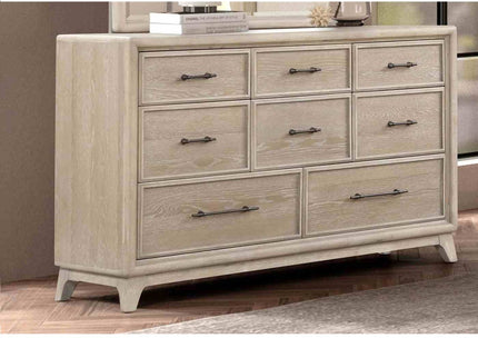 8 Drawers 1 Piece Dresser, Ample Storage Bedroom - Oak