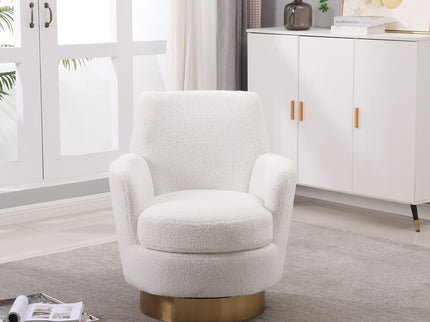 Teddy Swivel Barrel Chair, Swivel Accent Chairs Armchair For Living Room
