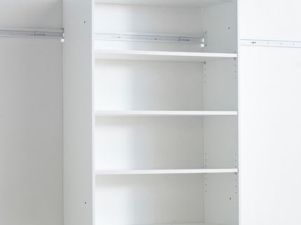 Devi - Wall Mounted Wood Closet System With Modular Design And Ample Storage