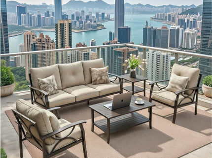 Patio Furniture Set & Coffee Table For Backyard