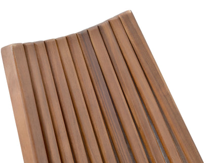 Folding Wood Chair, Portable Solid Wood Seating For Indoor Or Outdoor Use - Natural