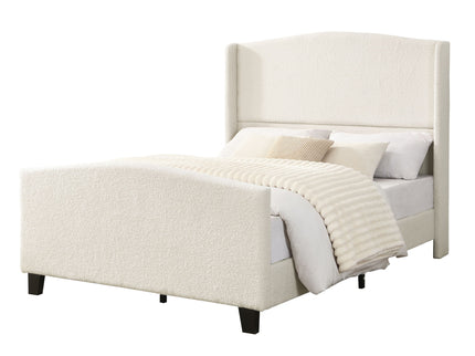 Platform Bed Frame With Tall Headboard And High Footboard