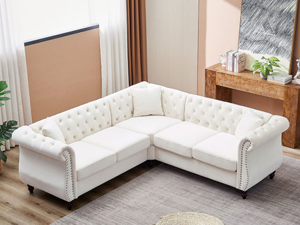 Streamline Modern L-Shaped Corner Sofa