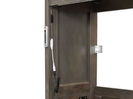 Murphy Bed With LED Light, Foldable Wall Bed Cabinet
