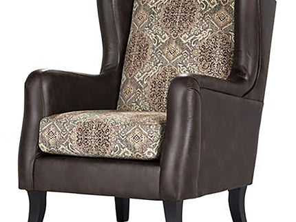 Brookridge - Wingback Accent Club Chair - Brown