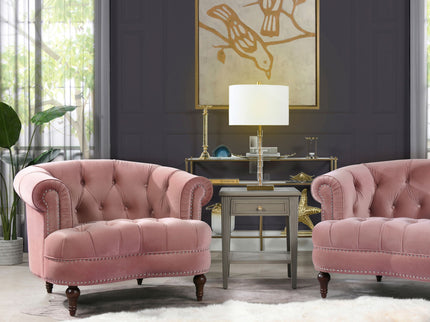 La Rosa - Victorian Tufted Upholstered Accent Chair