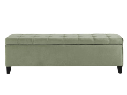 Wendover - Elegant Tufted Storage Bench With Lift-Up Top And Birch Wood Legs