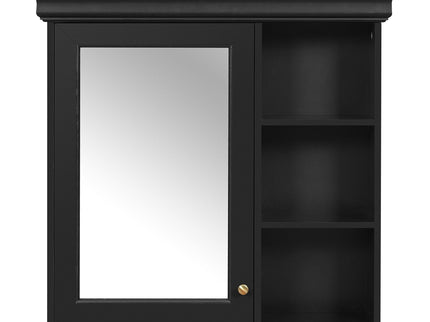 Wall Mounted Bathroom Medicine Cabinet With Mirror And Adjustable Storage With Soft Close Hinges