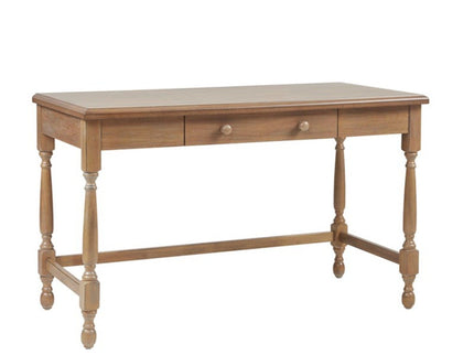 Tabitha - Desk With Drawer And Turned Legs - Natural
