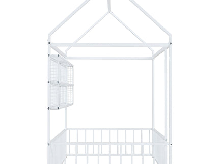 House Frame With Fence And Shelves