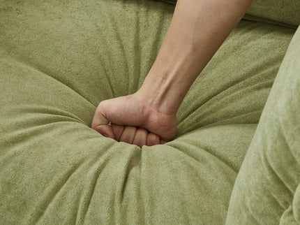 Modern Armchair Sofa With Movable Ottoman