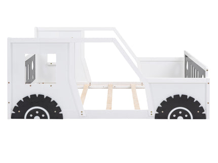Classic Car Shaped Platform Bed With Wheels