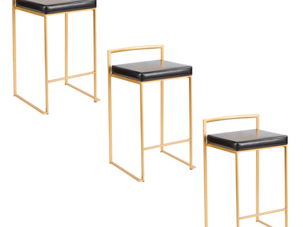 Fuji - Contemporary / Glam Design Counter Stool (Set of 2)