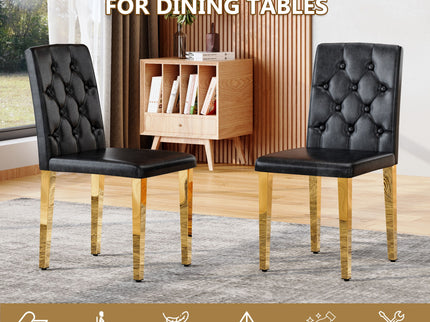 Dining Chairs With Ergonomic Buckle Backrest Comfort