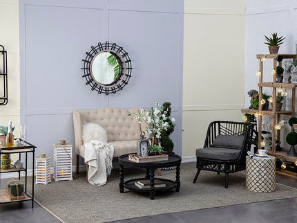 Shelf With Wheel - Black / Brown