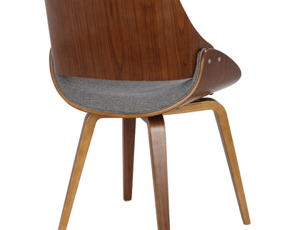 Fabrizzi - Mid-Century Modern Dining / Chair (Set of 2) - Walnut / Gray