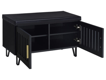 Clackamas - 2 Door Storage Bench With Padded Seat